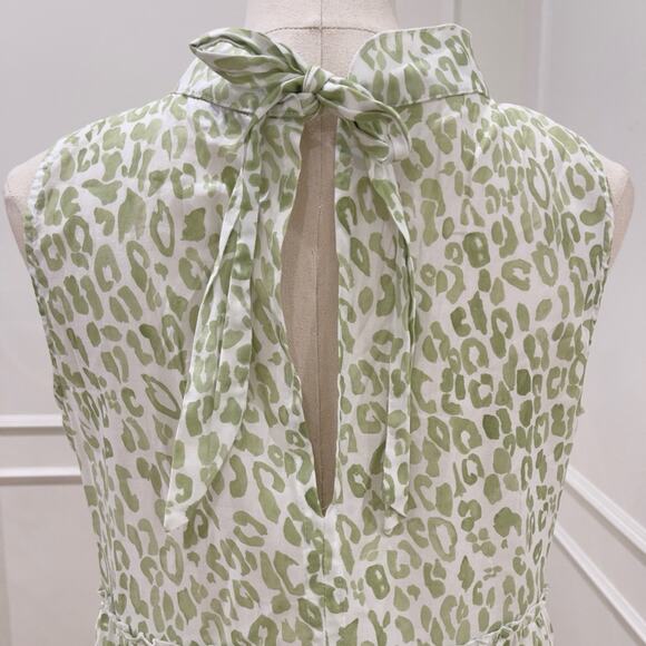 Eva B. Bitzer Cotton Chintsa Beach Dress Leopard Ruffle - Picture 4 of 7